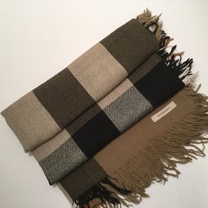 Burberry Check Merino Wool Scarf